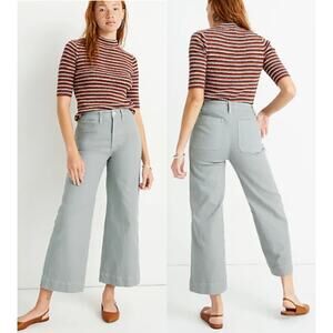 MADEWELL Slim Emmett Wide-Leg Crop Pants Women's Size 24